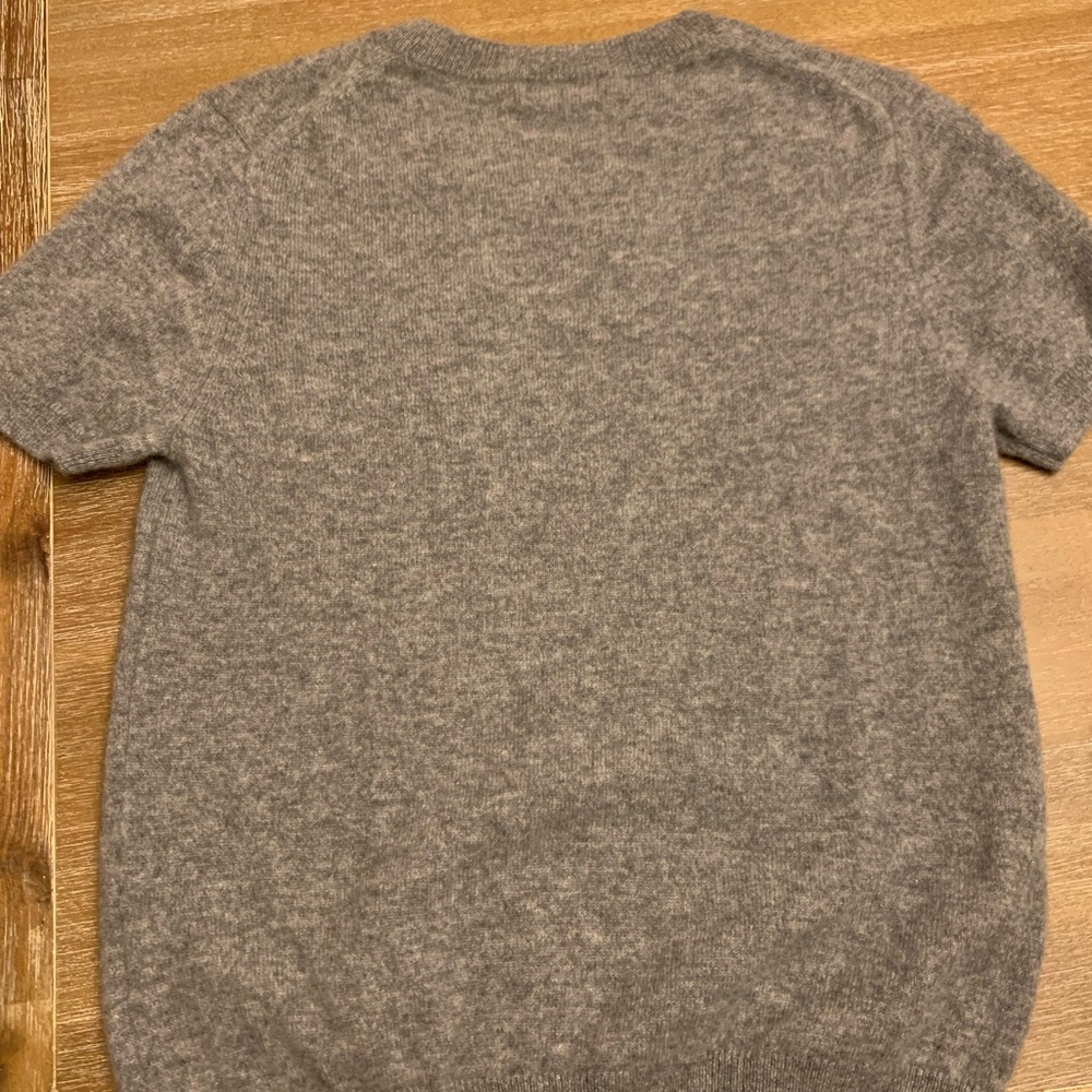 Quince   Mongolian Heather Gray  Cashmere Sweater - Picture 3 of 10